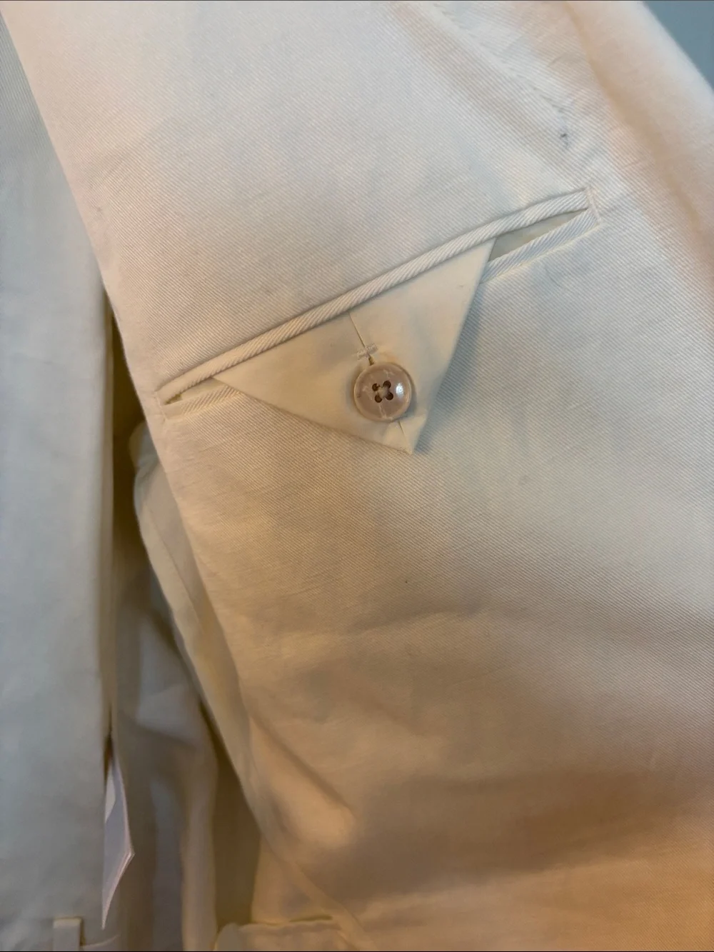 Banana Republic Women's Cream Suit (Single-Button Blazer & Pants)